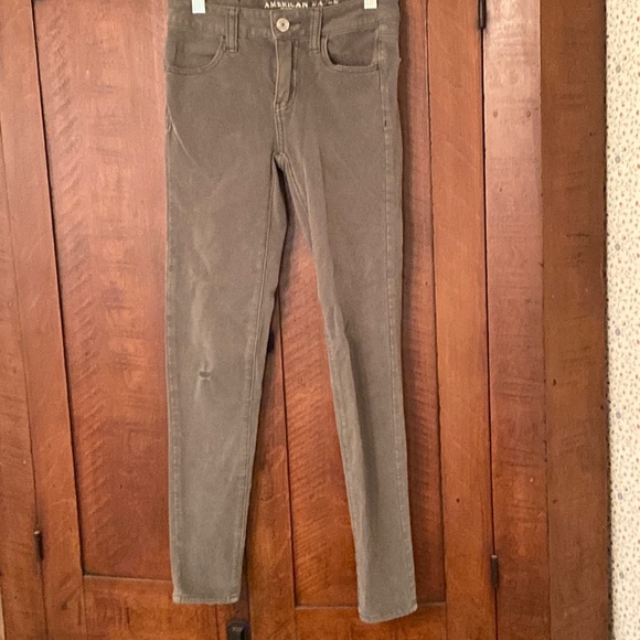 Jean American Eagle AEO Super Stretch Skinny Taille 2 Long, Bleu Denim, Excellent état
